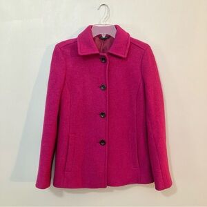 Lands’ End Pink Dress Coat